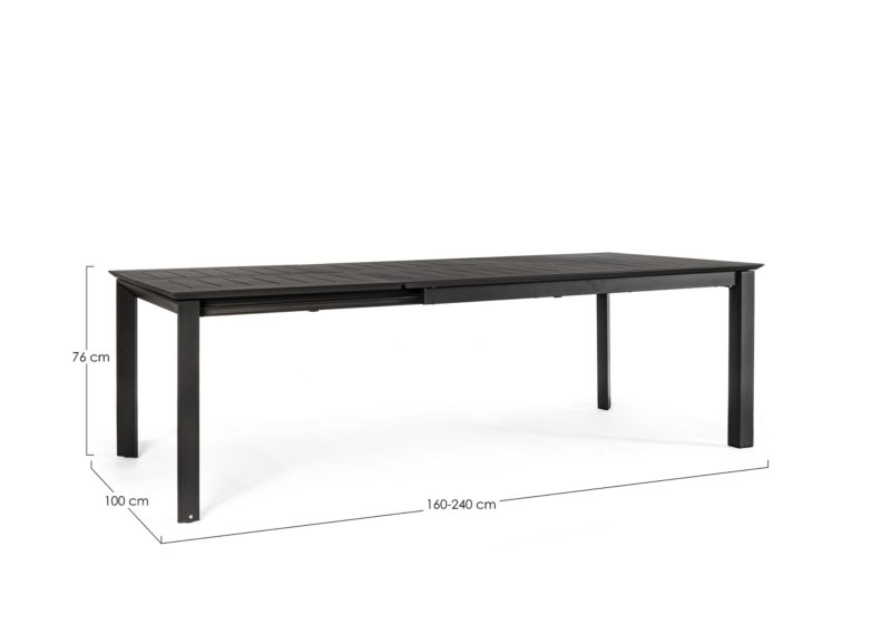 Konnor - Mesa de 160 Antracita Ext. a 240 - Imagen 5