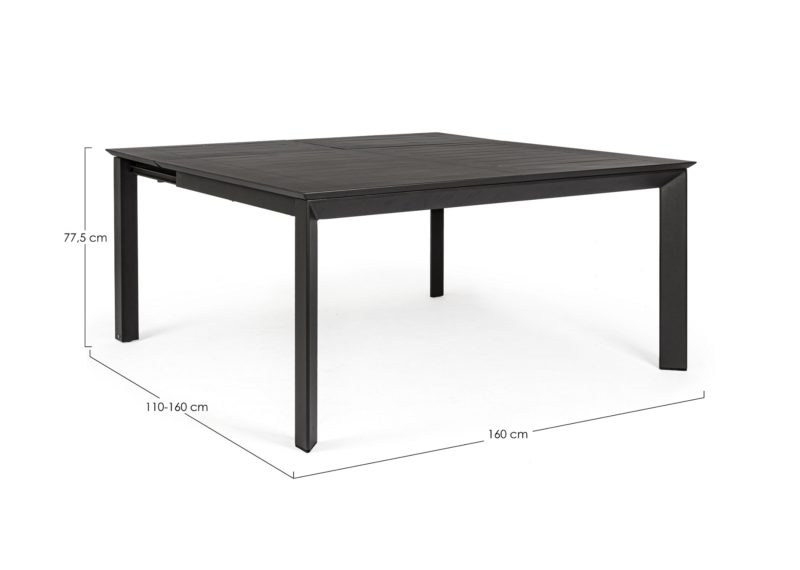 Konnor - Mesa de 160 Antracita Ext. a 160 - Imagen 9