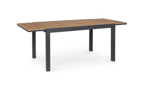 Elias - Mesa de exterior de 140 Antracita Ext. a 200 cm