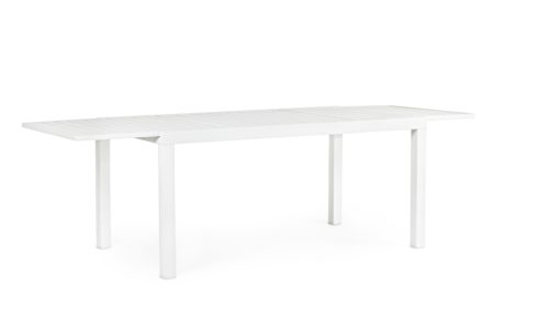 Hilde - Mesa de exterior de 160 Blanca Ext. a 240 cm