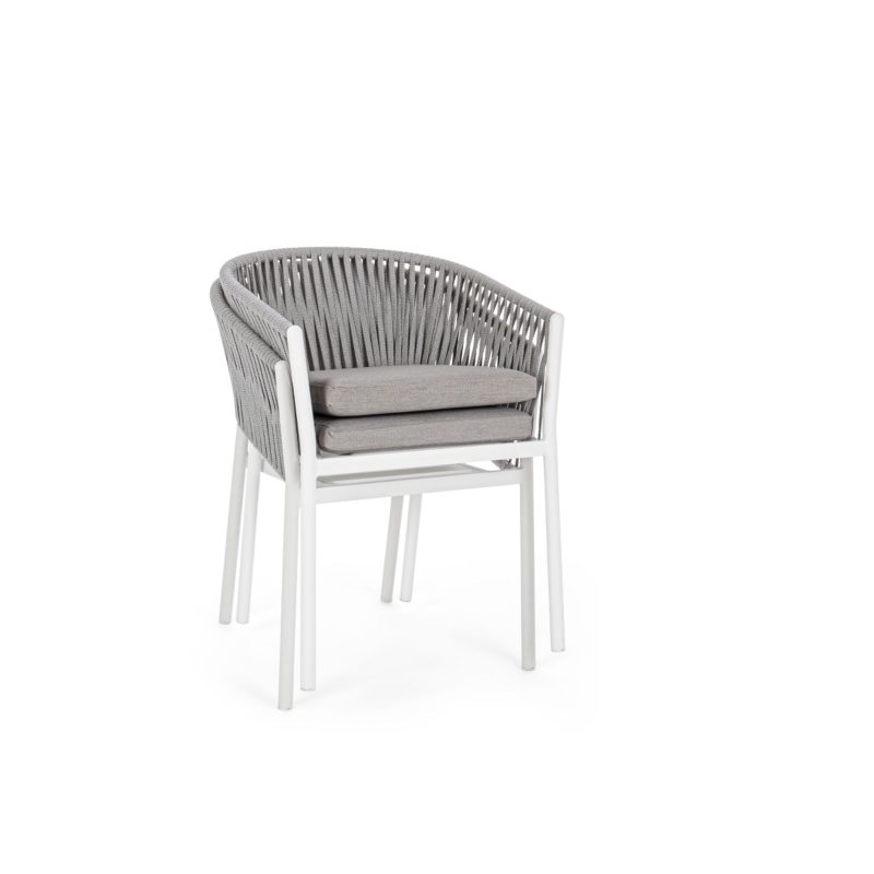 Florencia - Silla de exterior Blanca - Apilable - Imagen 5