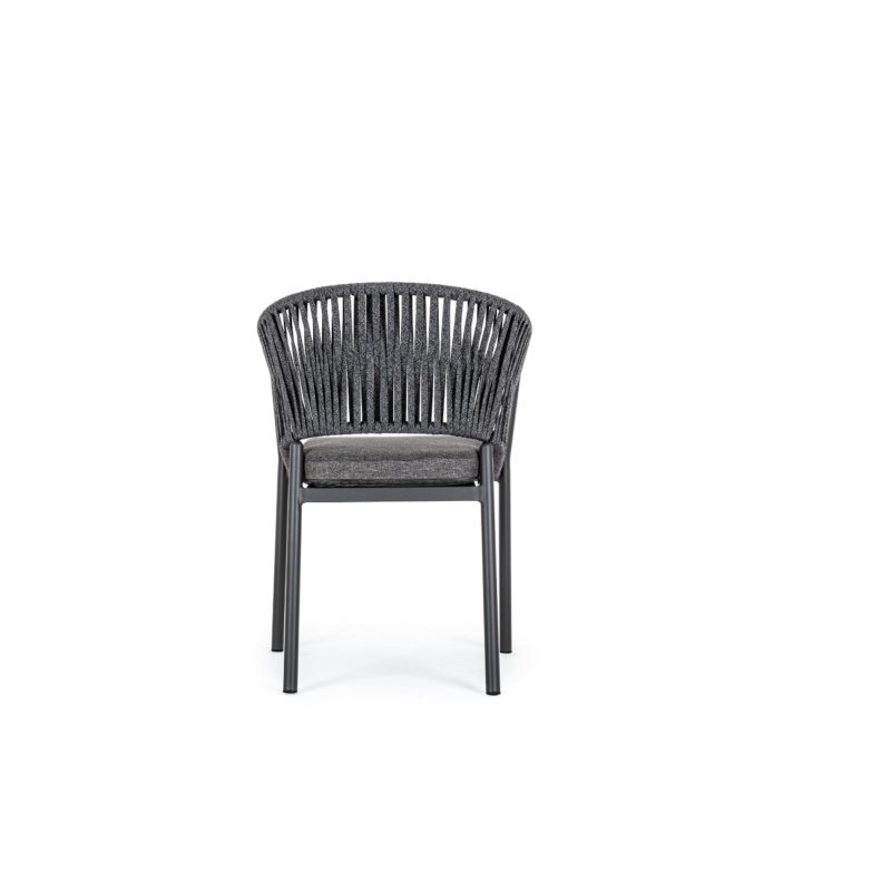 Florencia - Silla de exterior Antracita - Apilable - Imagen 4