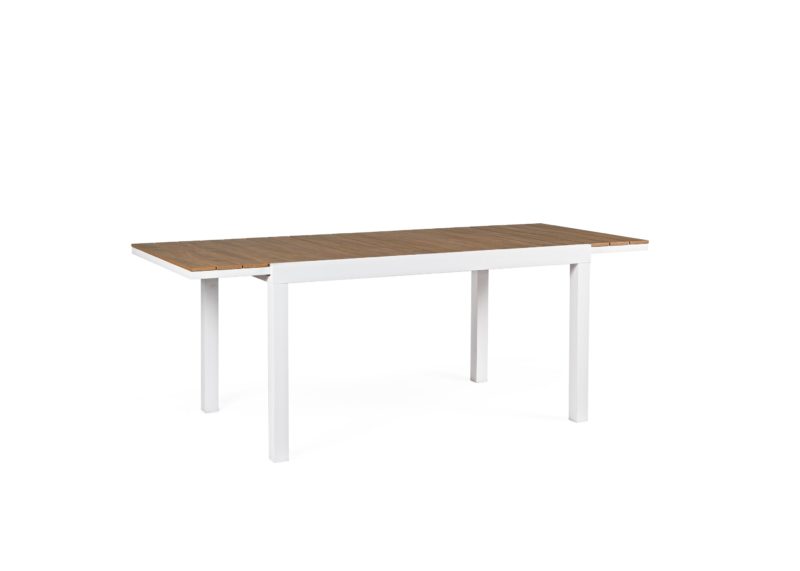 Elias - Mesa de exterior de 140 Blanco Ext. a 200 cm