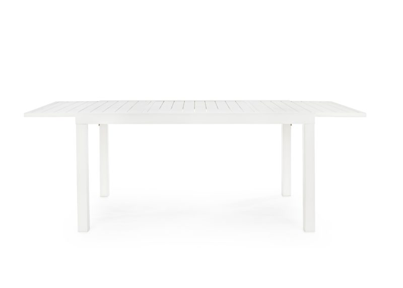 Hilde - Mesa de exterior de 140 Blanca Ext. a 210 cm - Imagen 4