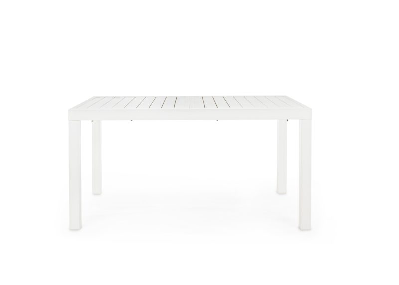 Hilde - Mesa de exterior de 140 Blanca Ext. a 210 cm - Imagen 3