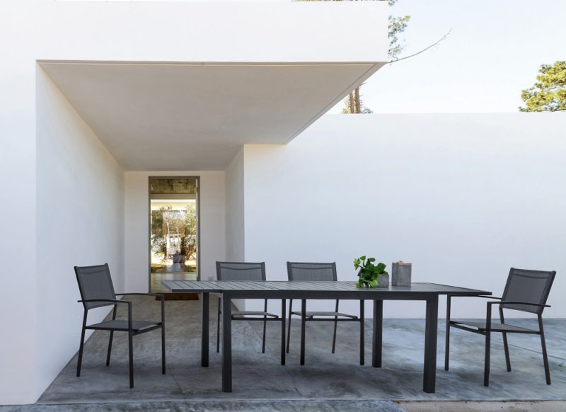 Hilde - Mesa de exterior de 140 Antracita Ext. a 210 cm - Imagen 9