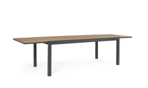 Elias - Mesa de exterior de 200 cm Antracita Ext. a 300 cm