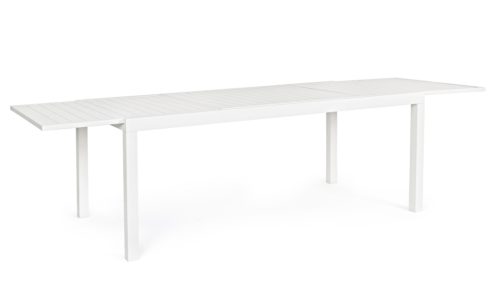 Hilde - Mesa de exterior de 200 Blanca Ext. a 300 cm