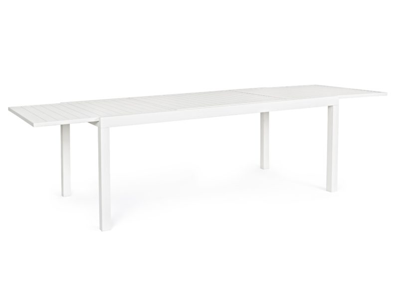 Hilde - Mesa de exterior de 200 Blanca Ext. a 300 cm