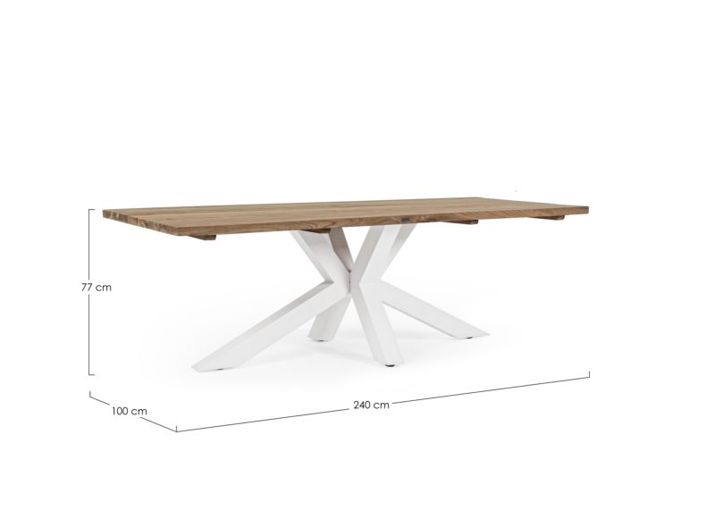 Ramsey - Mesa Fija de 240 Blanco - Imagen 3