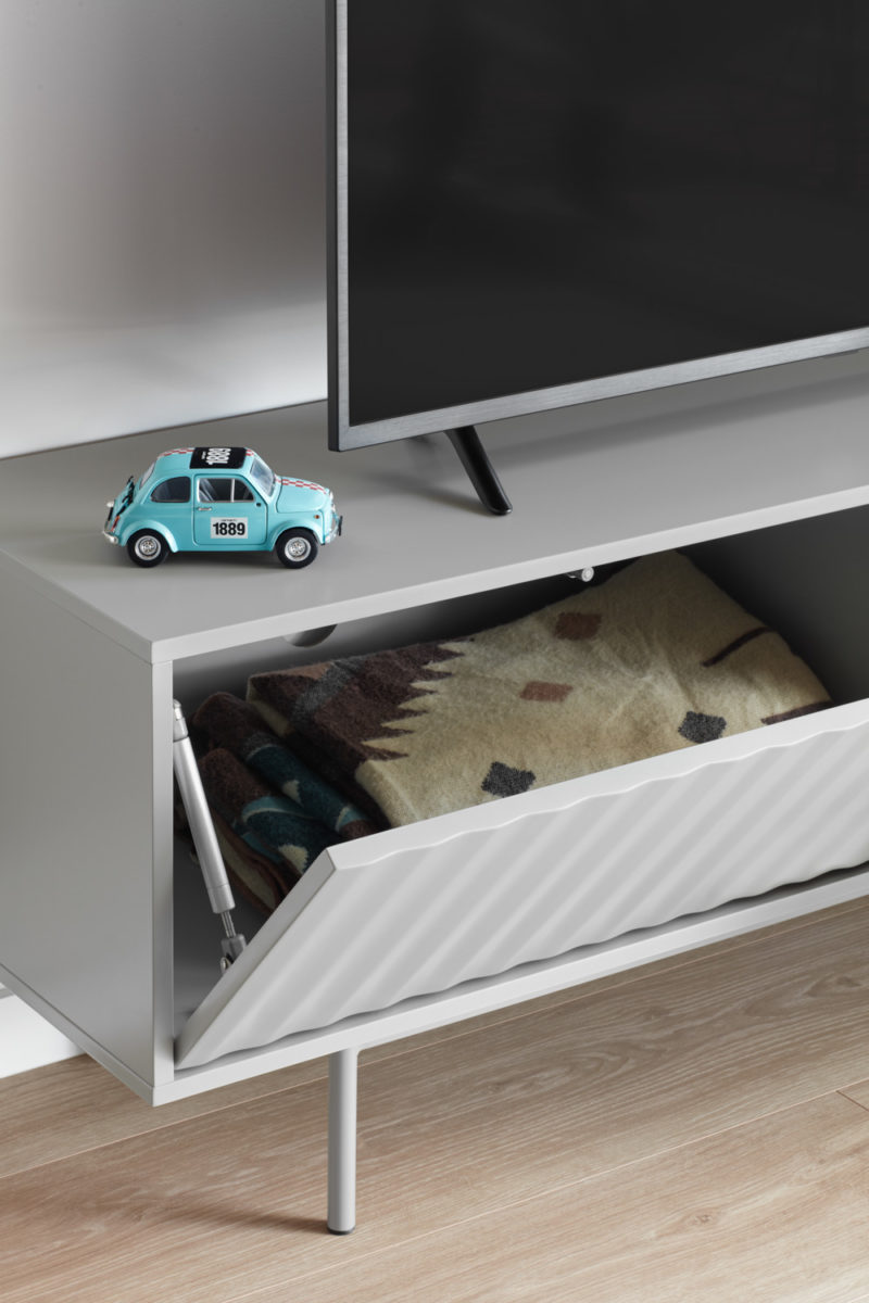 Sierra - Mueble TV 1P3C Gris/Roble - Imagen 7