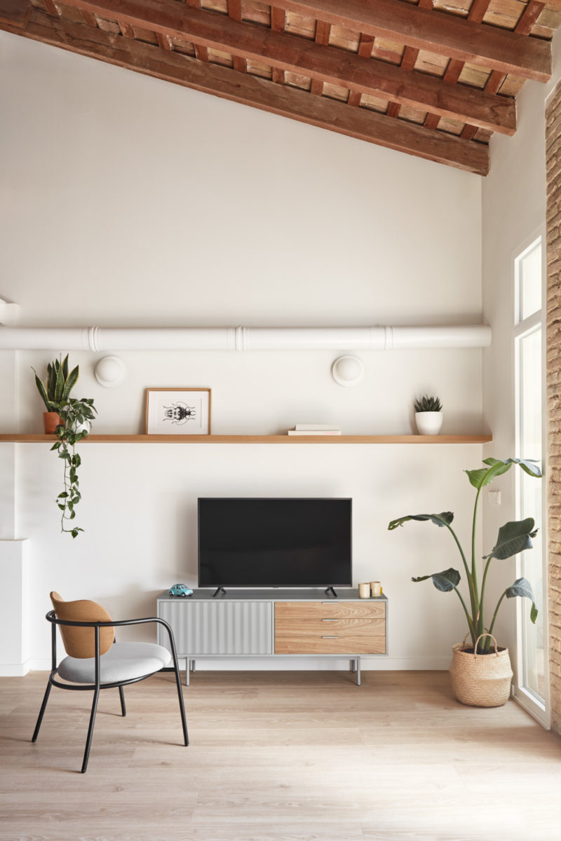 Sierra - Mueble TV 1P3C Gris/Roble - Imagen 5