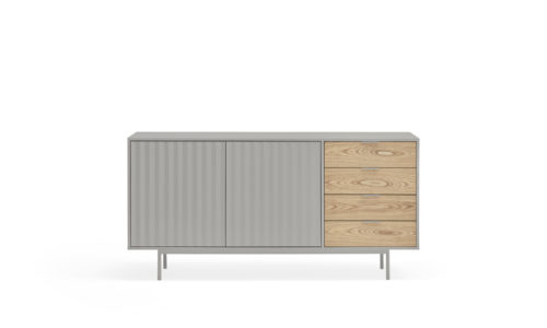Sierra - Aparador 2P4C Gris/Roble