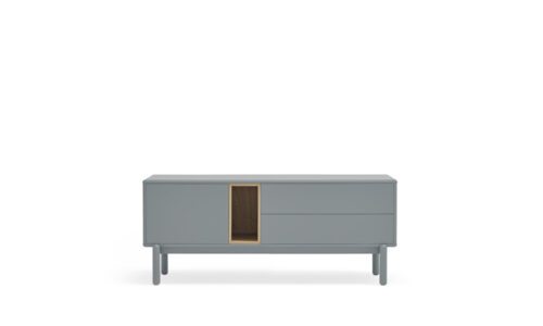 Corvo - Mueble TV 1P2C1H 140 CM Gris Perla