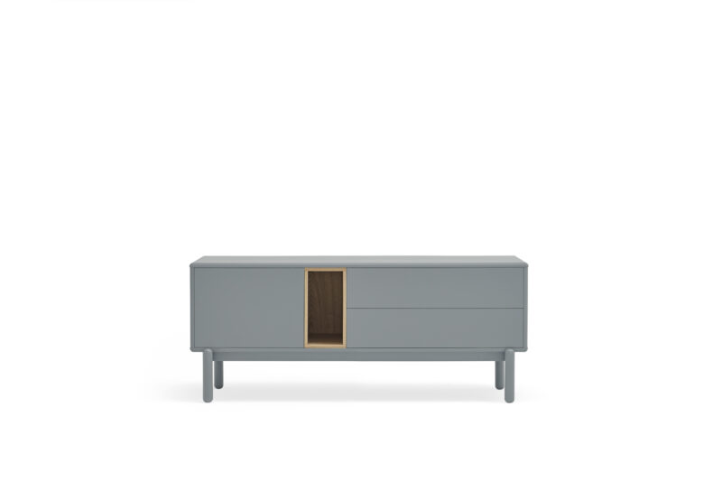 Corvo - Mueble TV 1P2C1H 140 CM Gris Perla