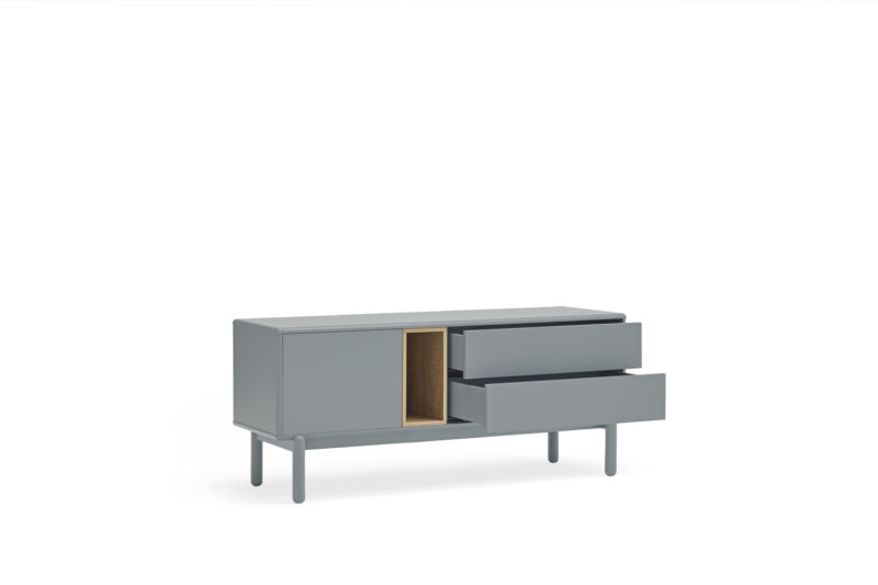 Corvo - Mueble TV 1P2C1H 140 CM Gris Perla - Imagen 4