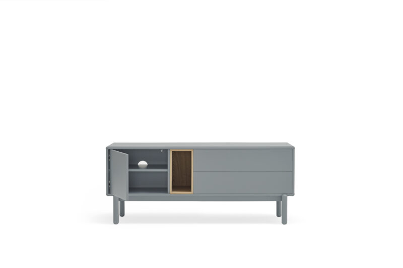 Corvo - Mueble TV 1P2C1H 140 CM Gris Perla - Imagen 3
