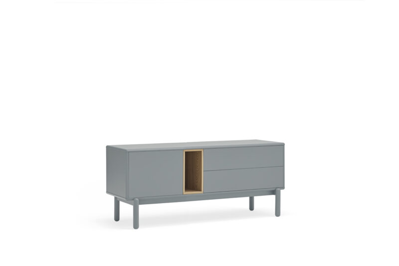 Corvo - Mueble TV 1P2C1H 140 CM Gris Perla - Imagen 2