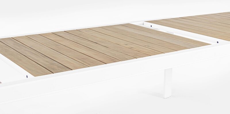 Belmar - Mesa de exterior de 220 Blanco/Natural Ext. a 340 - Imagen 8