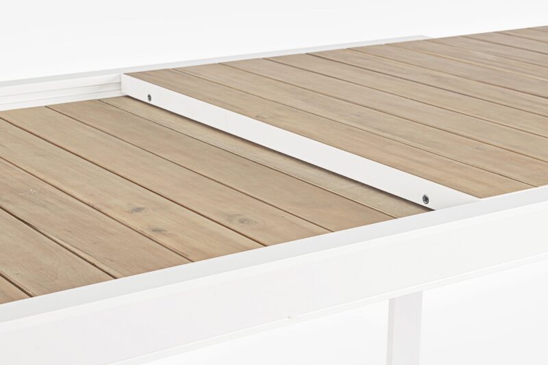 Belmar - Mesa de exterior de 220 Blanco/Natural Ext. a 340 - Imagen 7