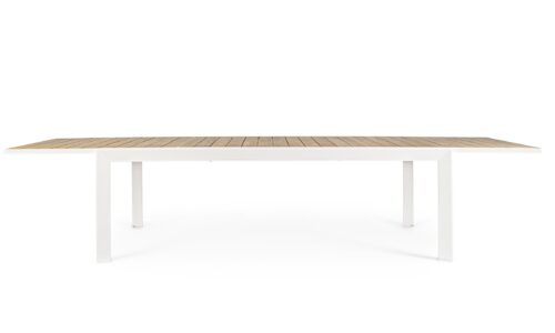 Belmar - Mesa de exterior de 220 Blanco/Natural Ext. a 340