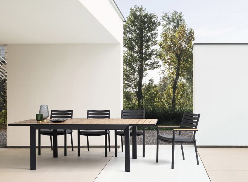 Belmar - Mesa de exterior de 160 Antracita/Natural Ext. a 240 - Imagen 10