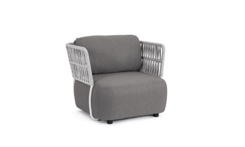 Palmer - Sillón Blanco/Gris