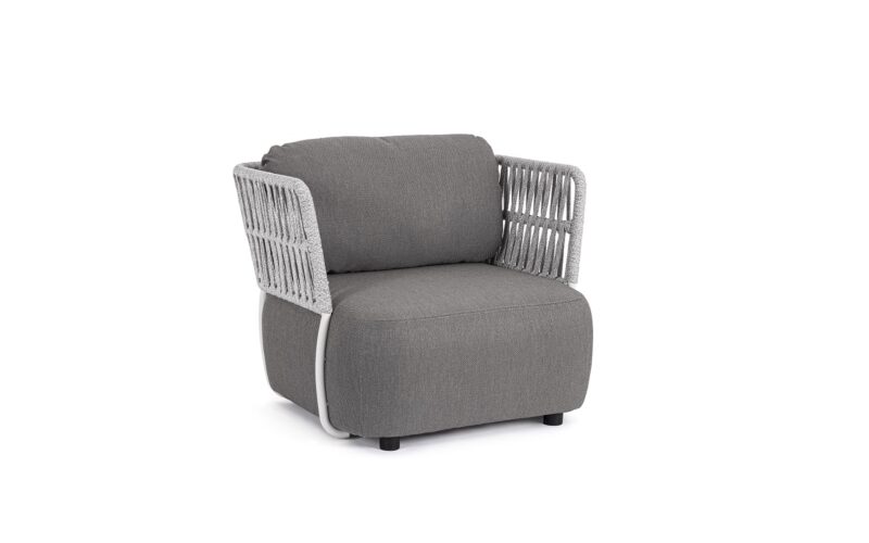 Palmer - Sillón Blanco/Gris