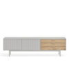 Sierra - Mueble TV 2P3C Gris/Roble