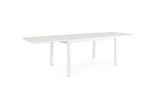 Pelagius - Mesa de exterior de 135 Blanca Ext. a 270 cm