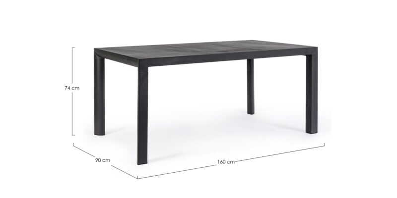 Mason - Mesa de exterior de 160 x 90 Antracita - Imagen 3