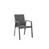 Cameron - Silla de exterior Antracita/Teca