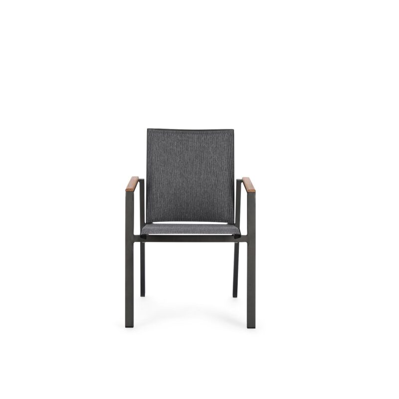 Cameron - Silla de exterior Antracita/Teca - Imagen 3