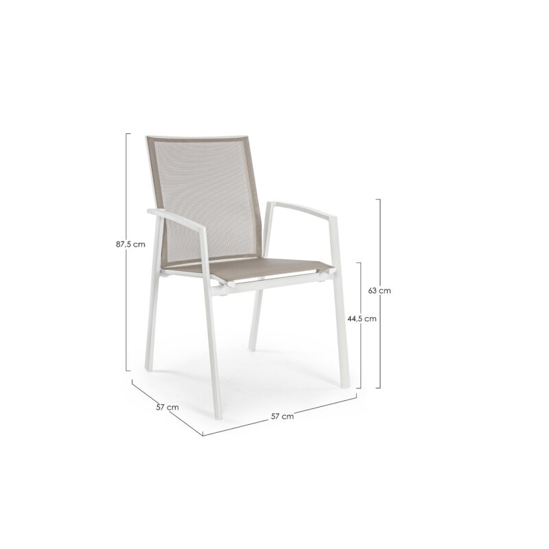 Cruise - Silla de exterior Blanca - Imagen 5