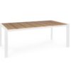 Elias - Mesa de exterior Fija de 198 cm Blanco