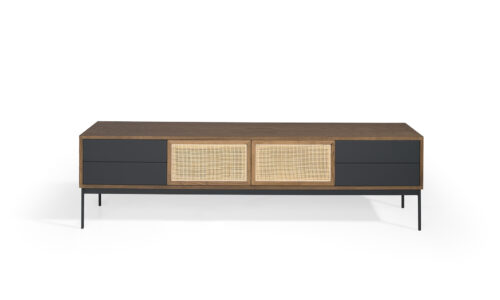 Mia, Mueble T.V de 200 cm 2P/4C Rejilla