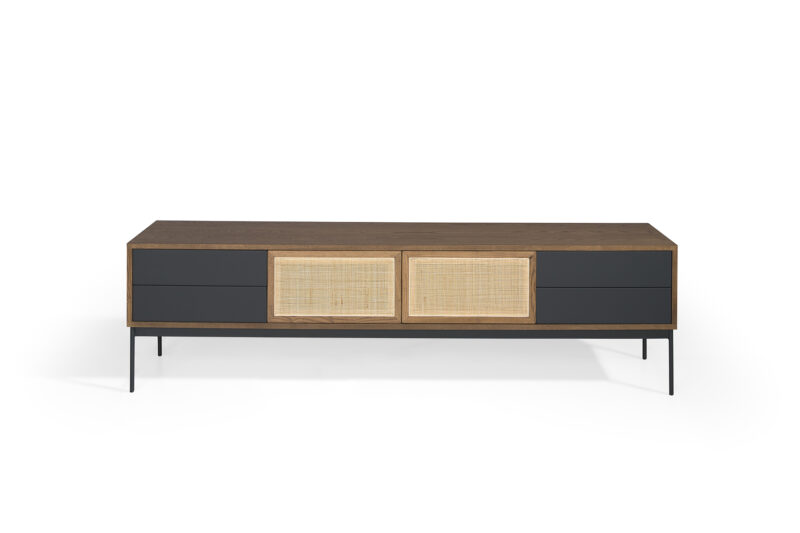Mia, Mueble T.V de 200 cm 2P/4C Rejilla