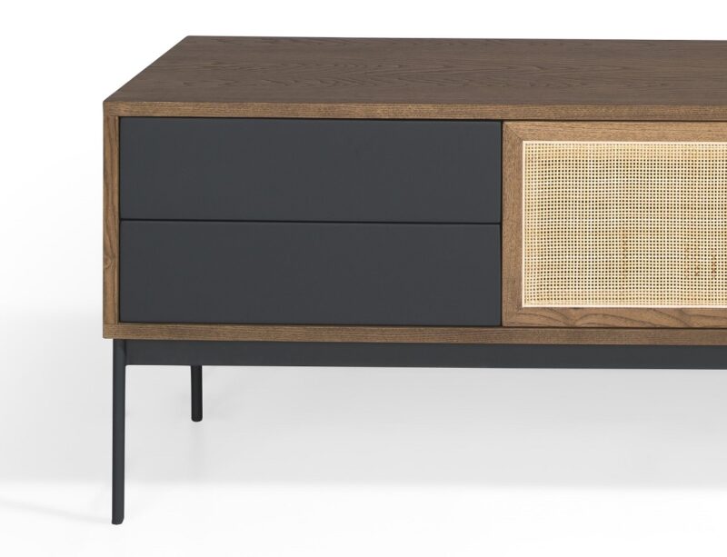 Mia, Mueble T.V de 160 cm 2P/4C Rejilla - Imagen 4