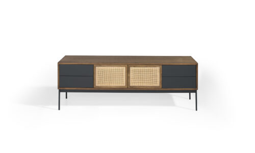 Mia, Mueble T.V de 160 cm 2P/4C Rejilla