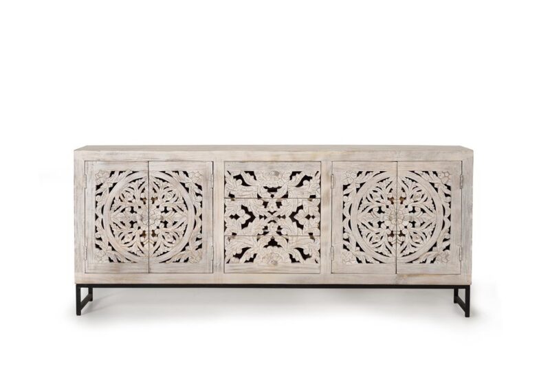 Umaid - Aparador de 190 cm con 4P/3C