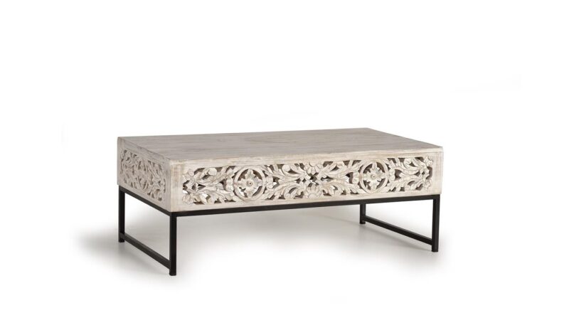 Umaid - Mesa de centro de 110 x 60 cm