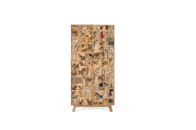 Satara - Armario/Alacena de 90 cm, con 2P
