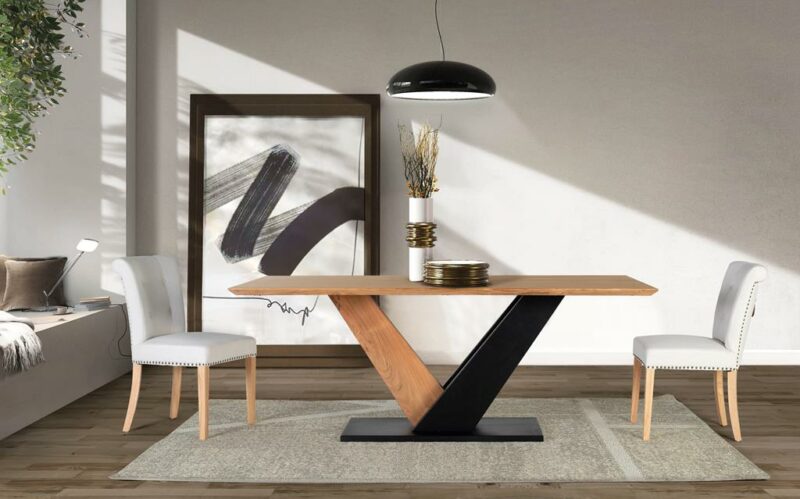 Jalori - Mesa fija de Comedor de 200 x 100 cm - Imagen 3