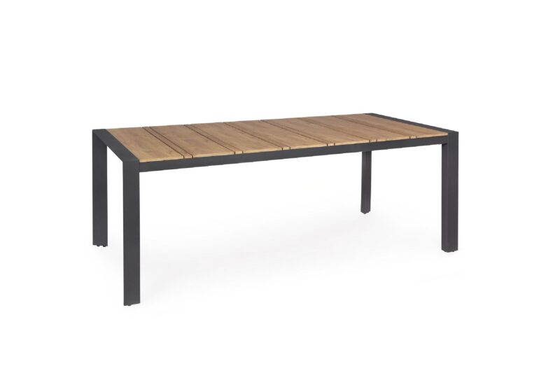Elias - Mesa de exterior Fija de 198 cm Antracita