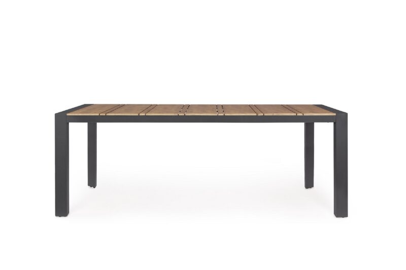 Elias - Mesa de exterior Fija de 198 cm Antracita - Imagen 2
