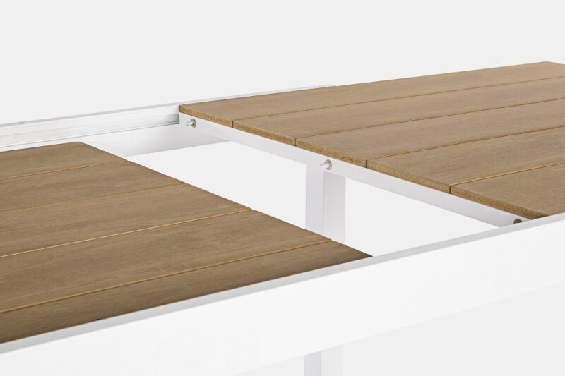 Elias - Mesa de exterior de 200 cm Blanco Ext. a 300 cm - Imagen 10