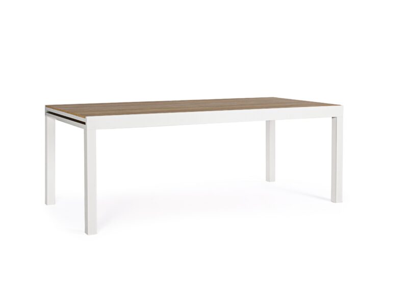 Elias - Mesa de exterior de 200 cm Blanco Ext. a 300 cm - Imagen 2