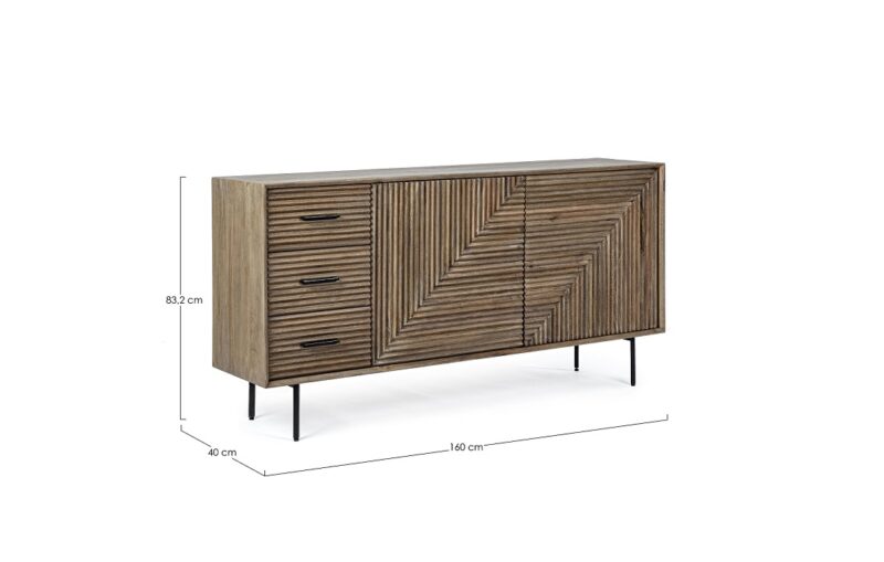Darsey - Aparador de 160 cm, 2P/3C - Imagen 6
