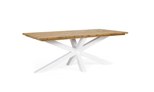 Palmdale - Mesa fija de 200 cm. Blanco