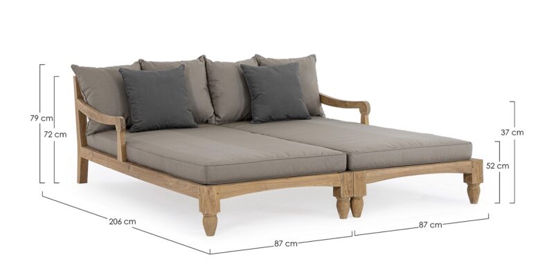 Bali - Daybed Stone, Set de 2 - Imagen 7